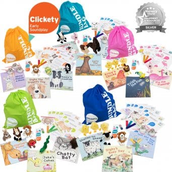 All 5 Early Soundplay Bundles (with finger puppets)