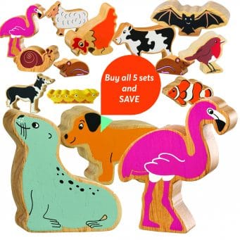 All 5 Wooden Animal Sets
